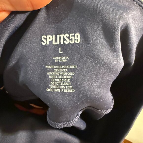 NWOT Splits 59 navy and yellow leggings - Picture 4 of 4